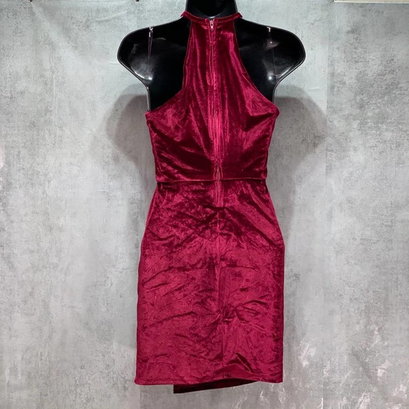 Crystal Doll Wine Burgundy Velvet Juniors' Knot - Picture 8 of 12